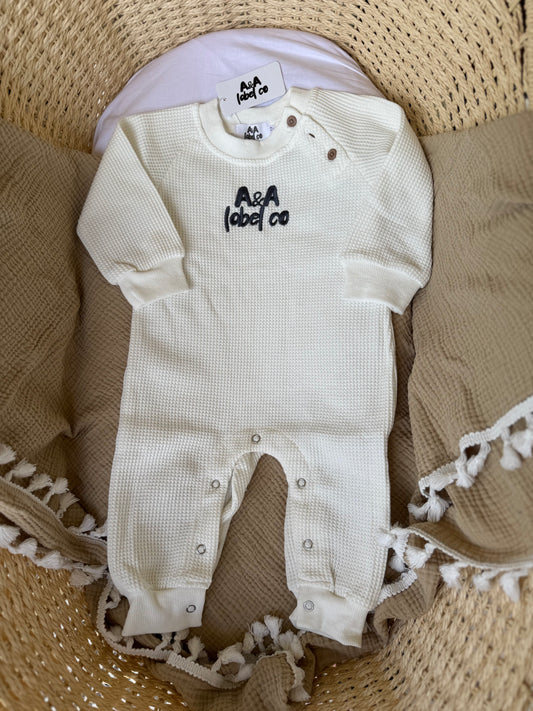 Waffle onesie